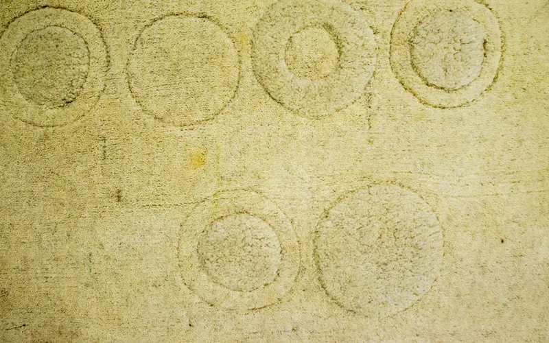 Wollteppich 80x148cm - beige