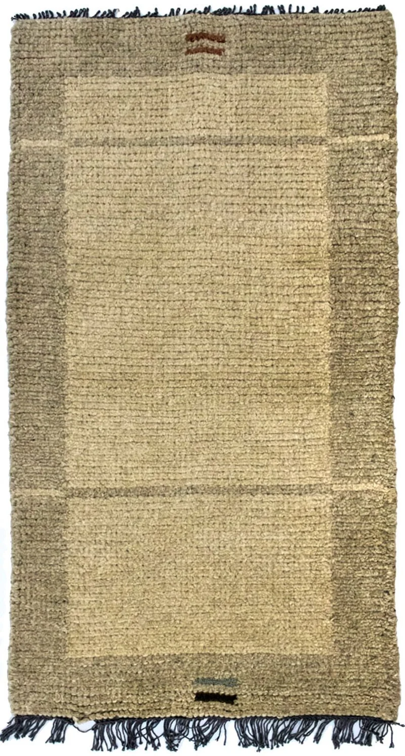 Nepal Teppich 70 x 140 cm - beige