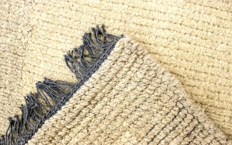 Nepal Teppich 70 x 140 cm - beige