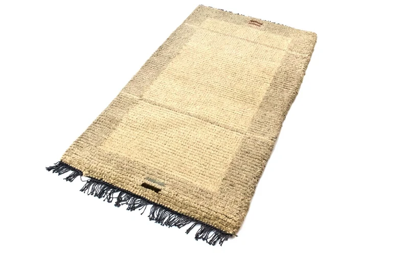 Nepal Teppich 70 x 140 cm - beige