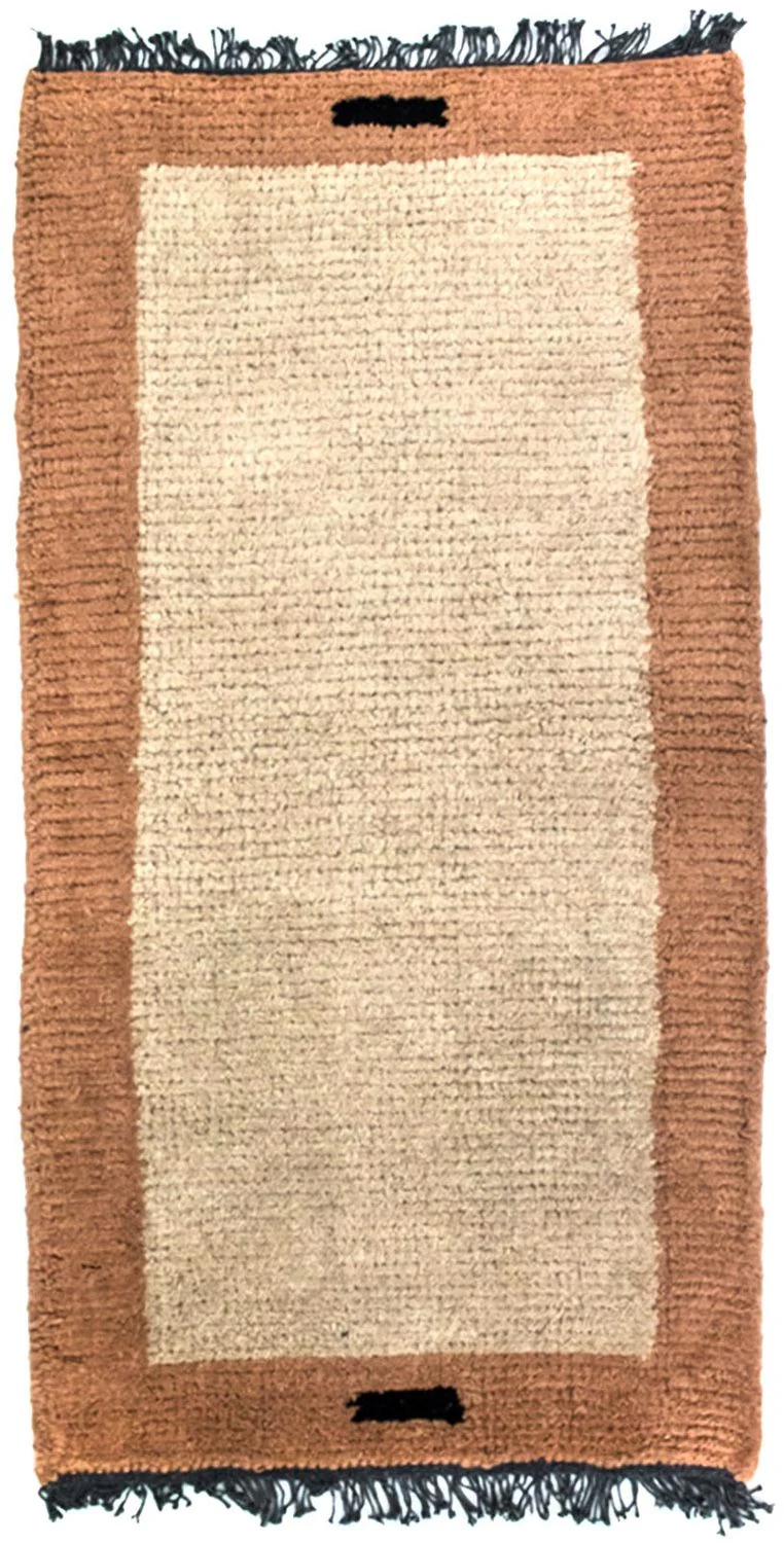 Nepal Teppich 70 x 140 cm - beige