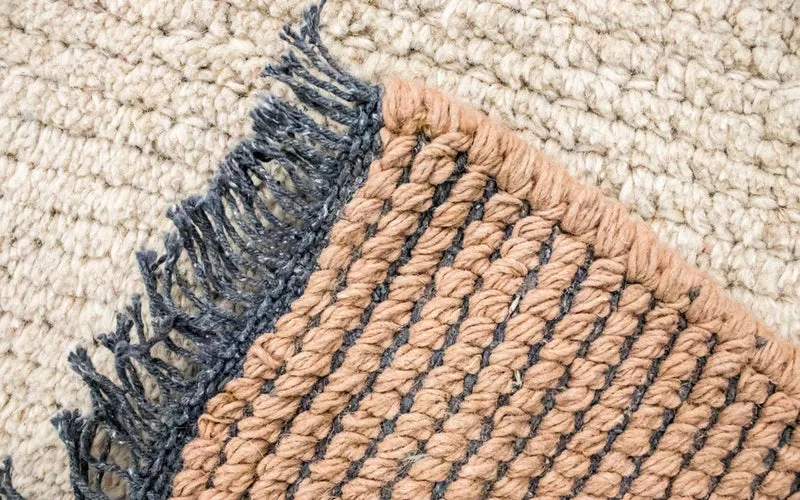 Nepal Teppich 70 x 140 cm - beige