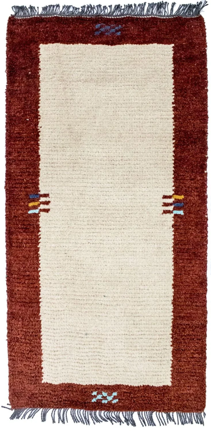 Nepal Teppich 70 x 140 cm - beige
