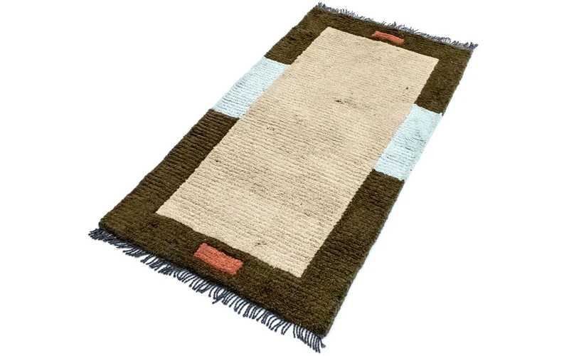 Nepal Teppich 70 x 140 cm - beige
