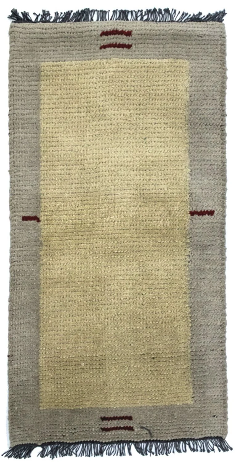 Nepal Teppich 70 x 140 cm - beige