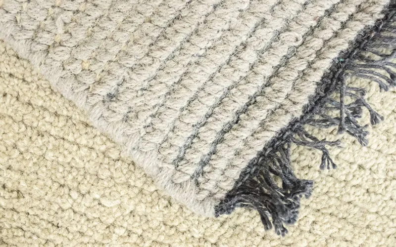 Nepal Teppich 70 x 140 cm - beige