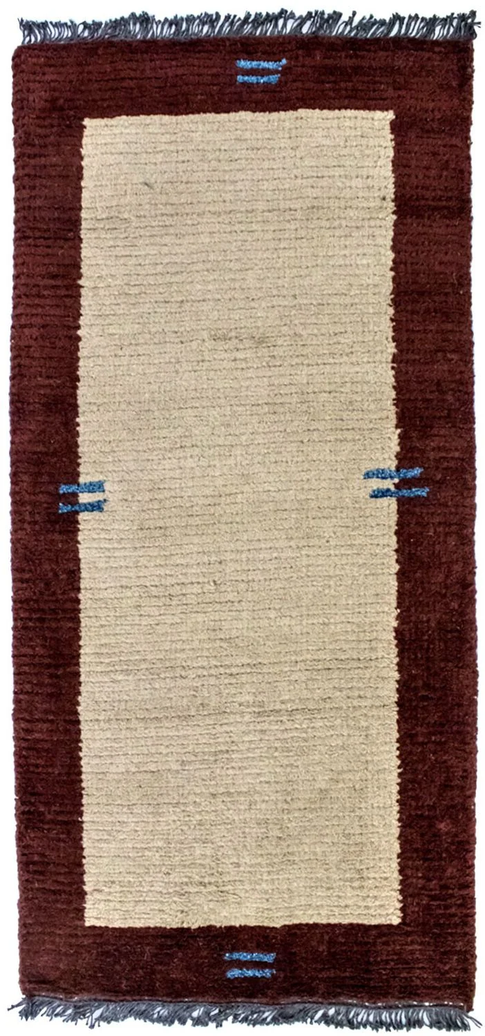 Nepal Teppich 70 x 140 cm - beige