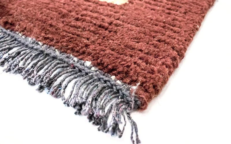 Nepal Teppich 70 x 140 cm - beige