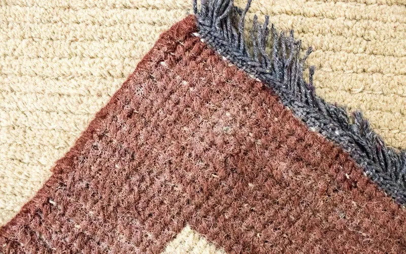 Nepal Teppich 70 x 140 cm - beige