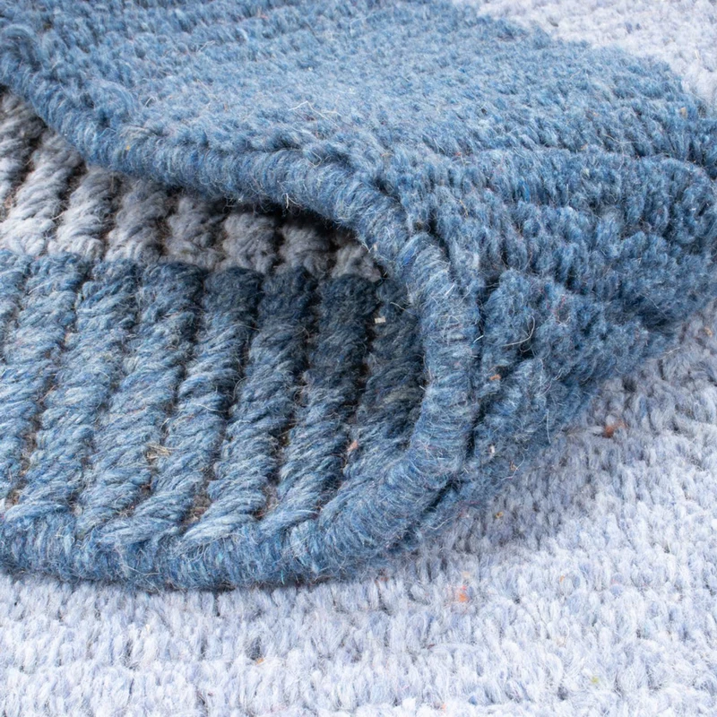 Nepal Teppich - 70 x 140 cm - blau