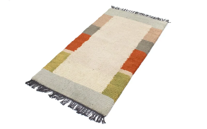 Nepal Teppich 70 x 140 cm - beige