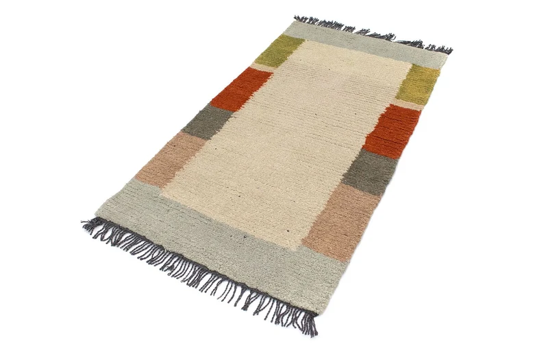 Nepal Teppich 70 x 140 cm - beige