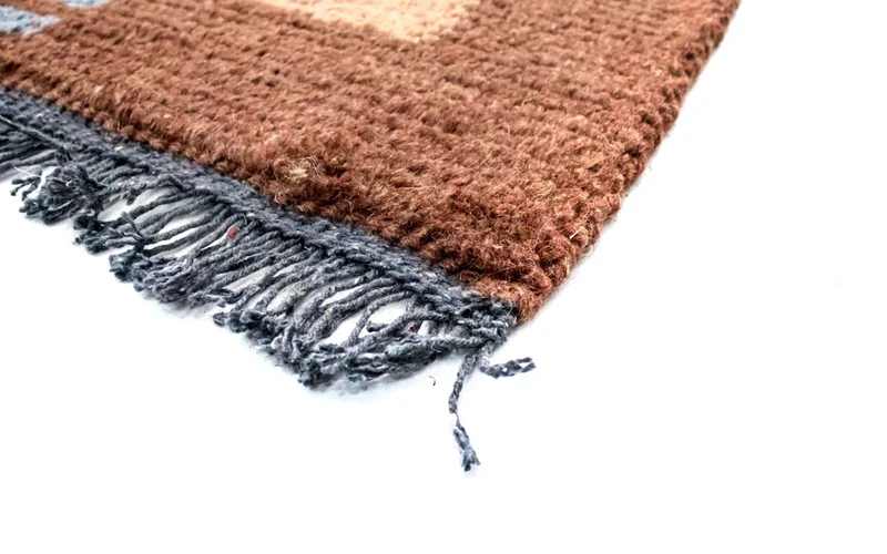 Nepal Teppich 70 x 140 cm - braun