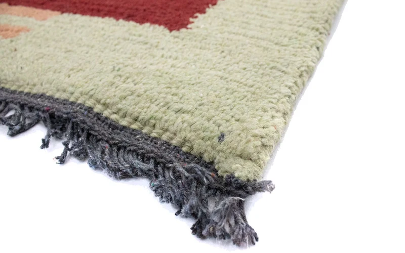 Nepal Teppich 70 x 140 cm - rot
