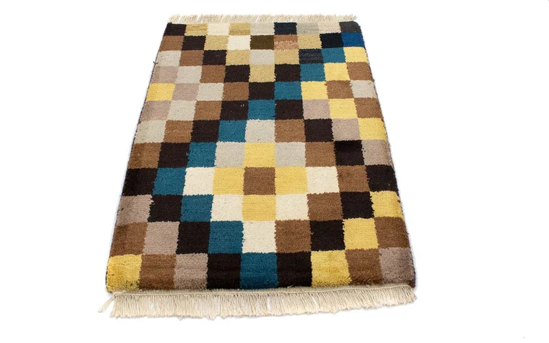 Gabbeh Teppich Indus 60x90cm - Wollteppich - bunt