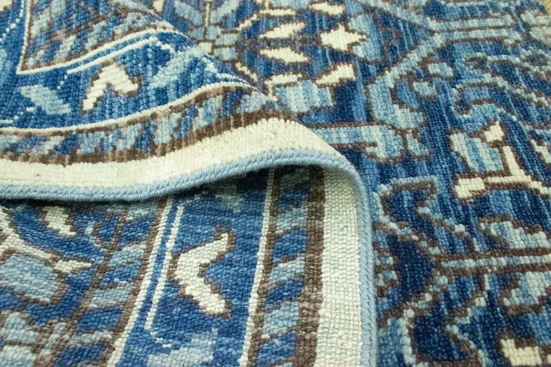 Designer Teppich 59x92cm - blau