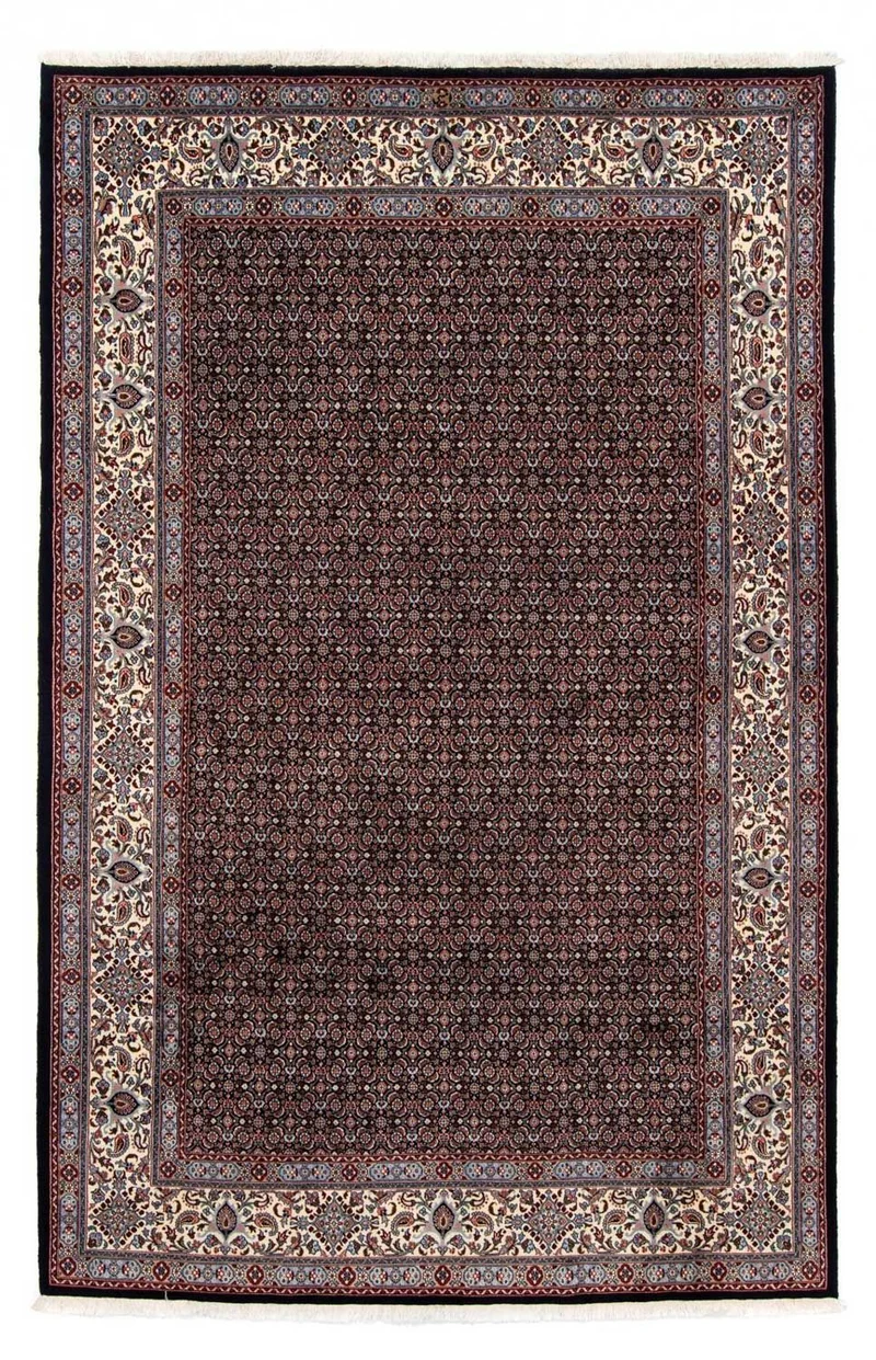 Moud Teppich 200x300cm - Perserteppich - schwarz