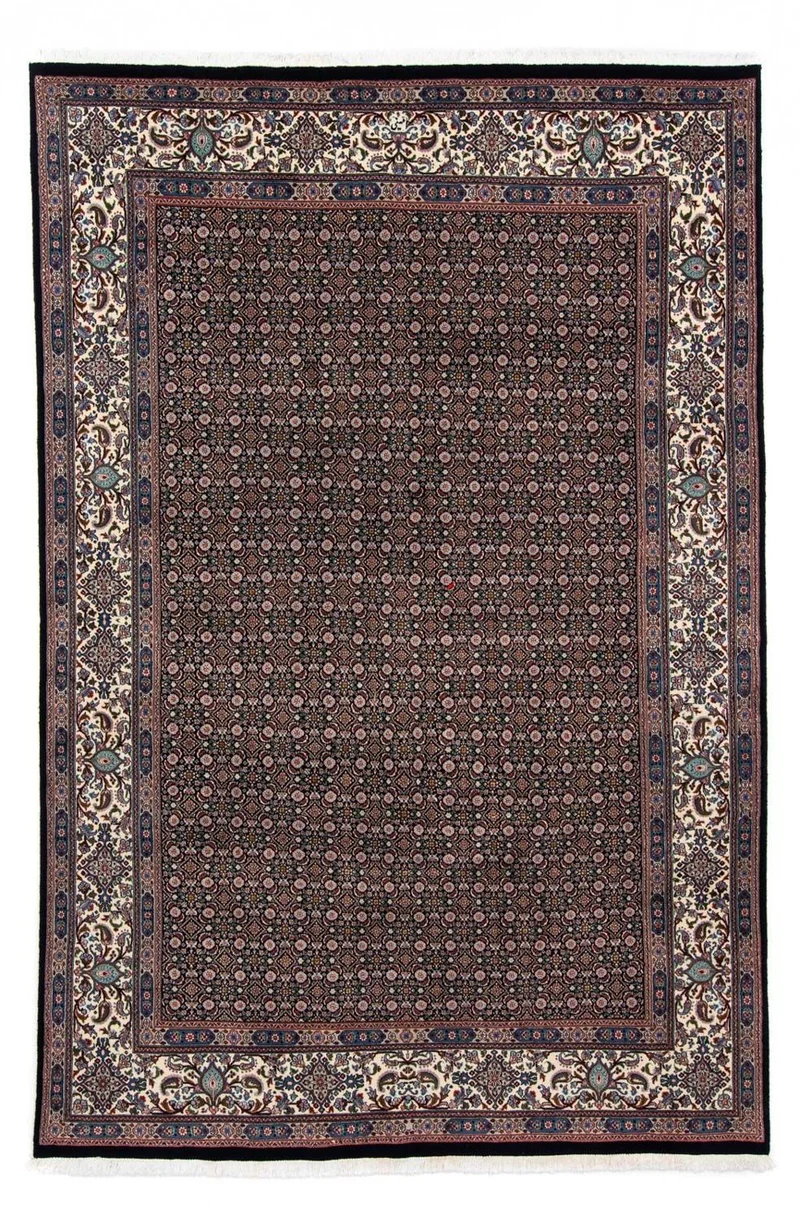 Moud Teppich 192x295cm - Perserteppich - dunkelblau