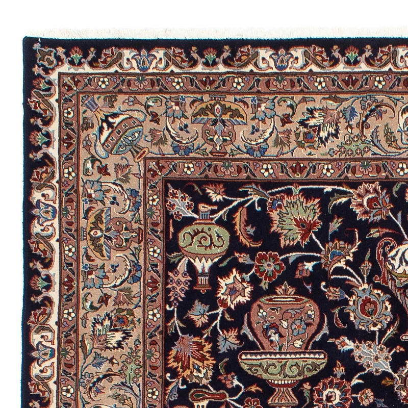 Kaschmar Teppich 198x293cm - Perserteppich - schwarz
