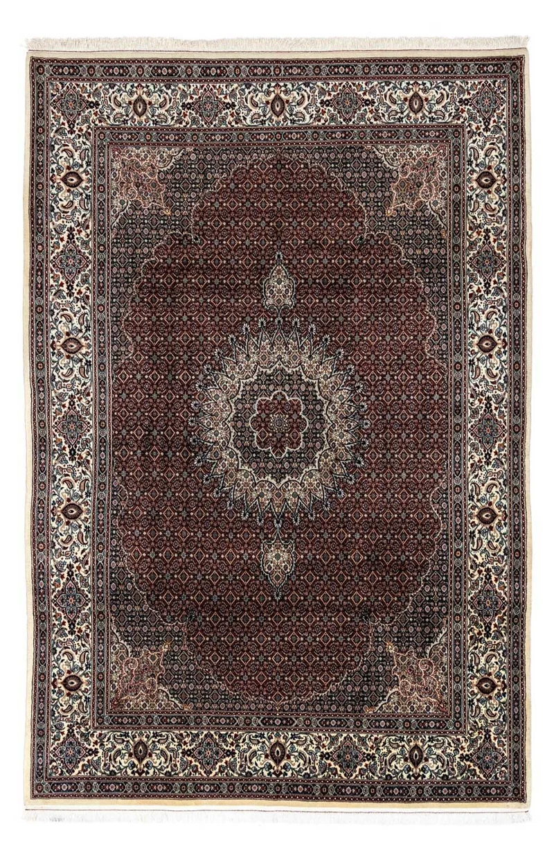 Moud Teppich 245x344cm - Perserteppich - dunkelrot
