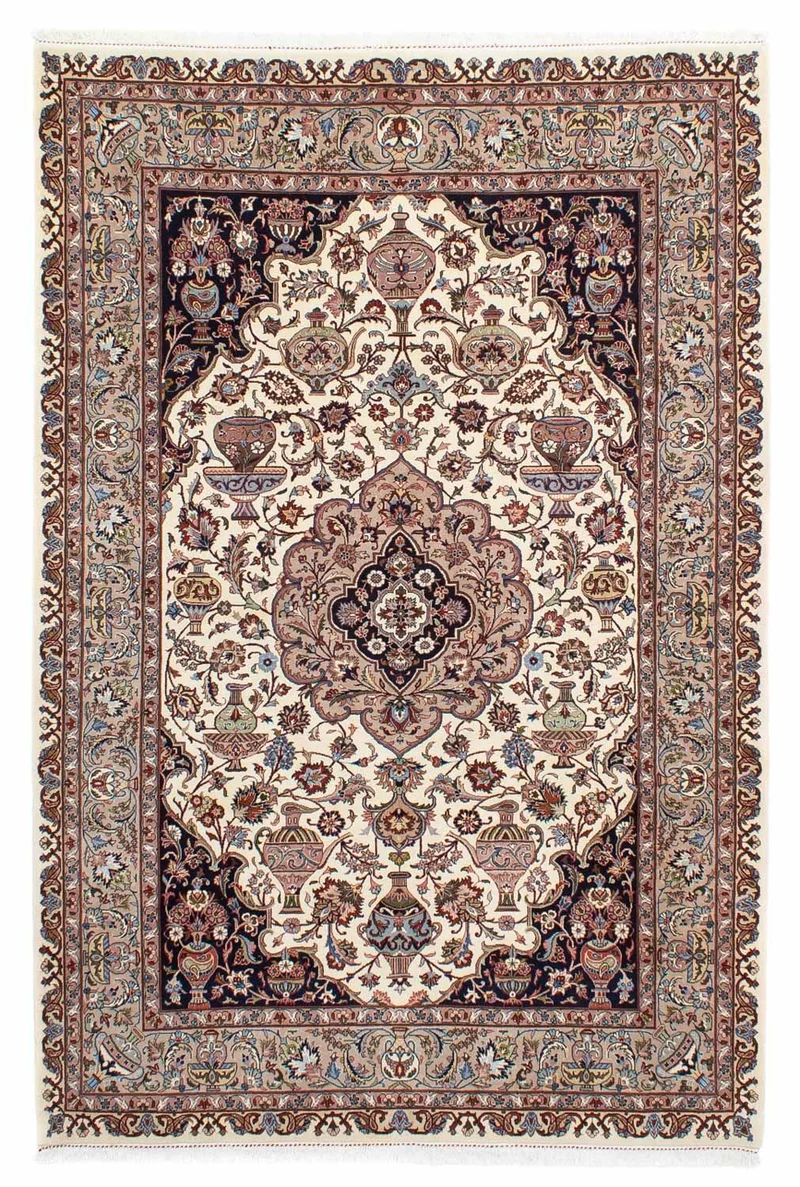 Kaschmar Teppich 203x292cm - Perserteppich - beige
