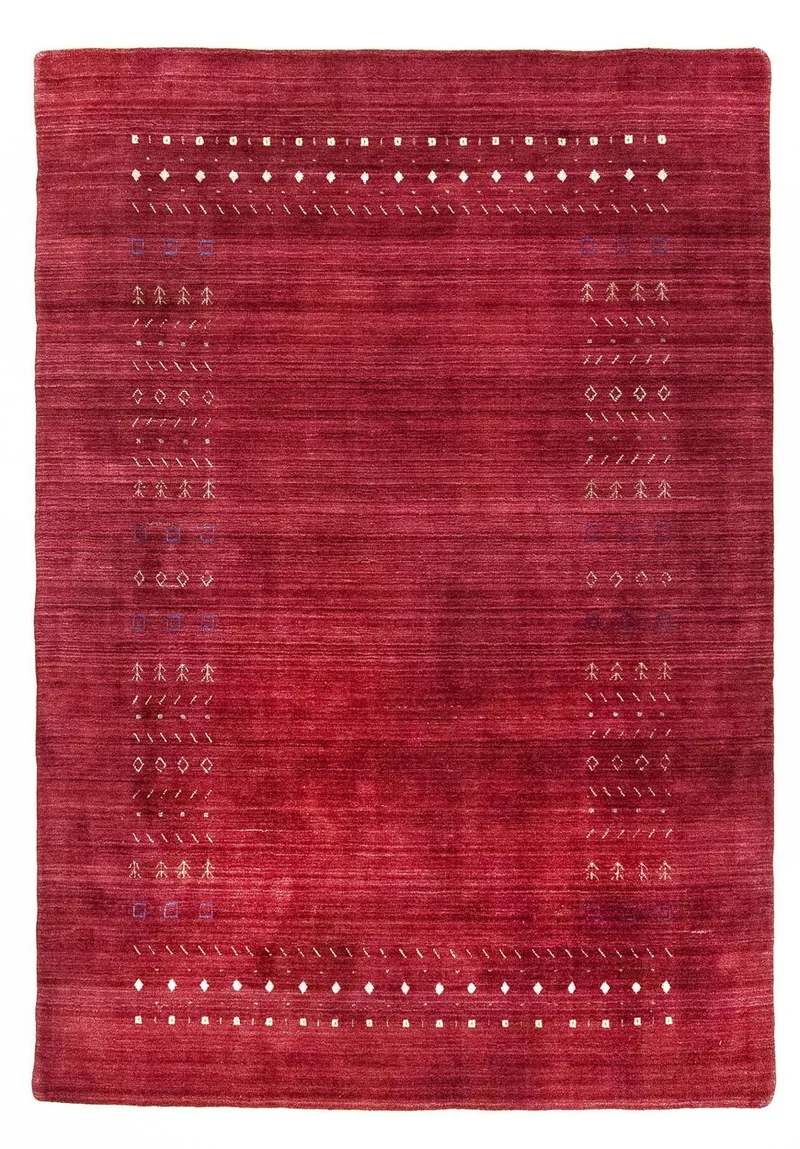 Wollteppich 170x240cm - rot