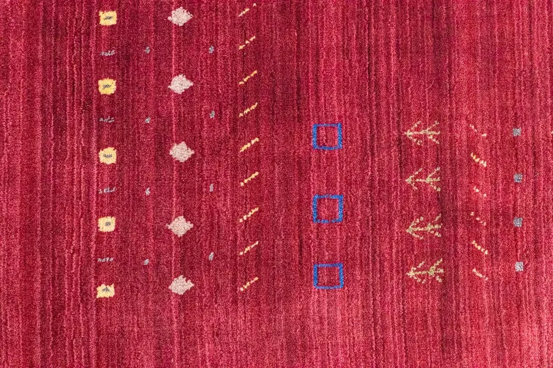 Wollteppich 170x240cm - rot