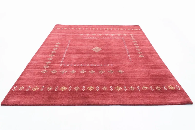 Wollteppich 170x240cm - rot