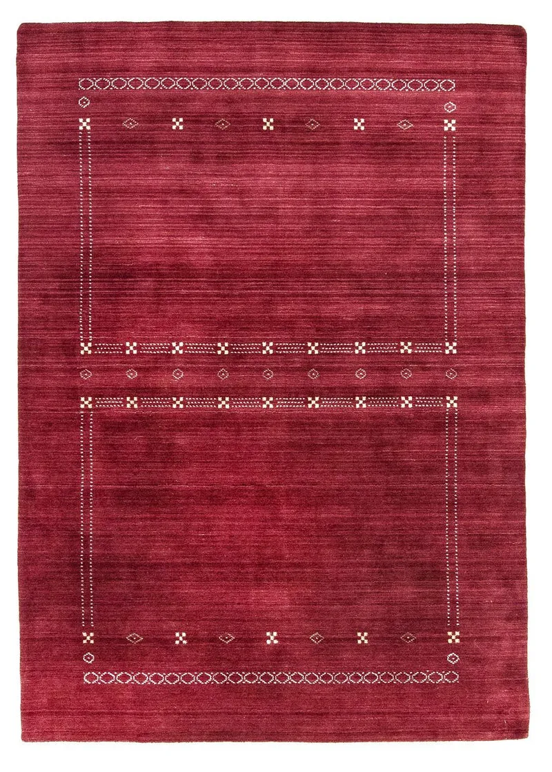 Wollteppich 170x240cm - rot