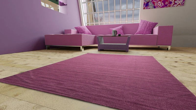 Kelim Modern Teppich 90x160cm - lila