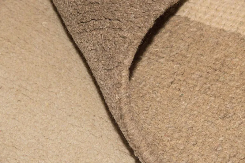 Nepal Teppich 90x160cm - Wollteppich - beige