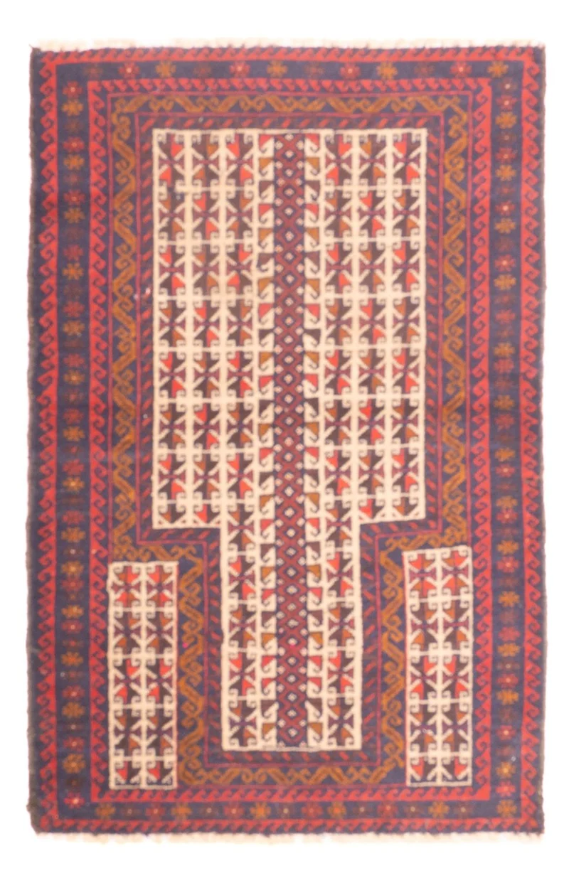 Belutsch Teppich - 82 x 128 cm - mehrfarbig