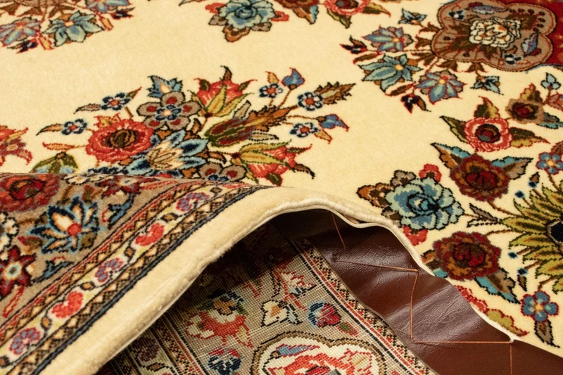 Ghom Teppich 105x151cm - Perserteppich - beige