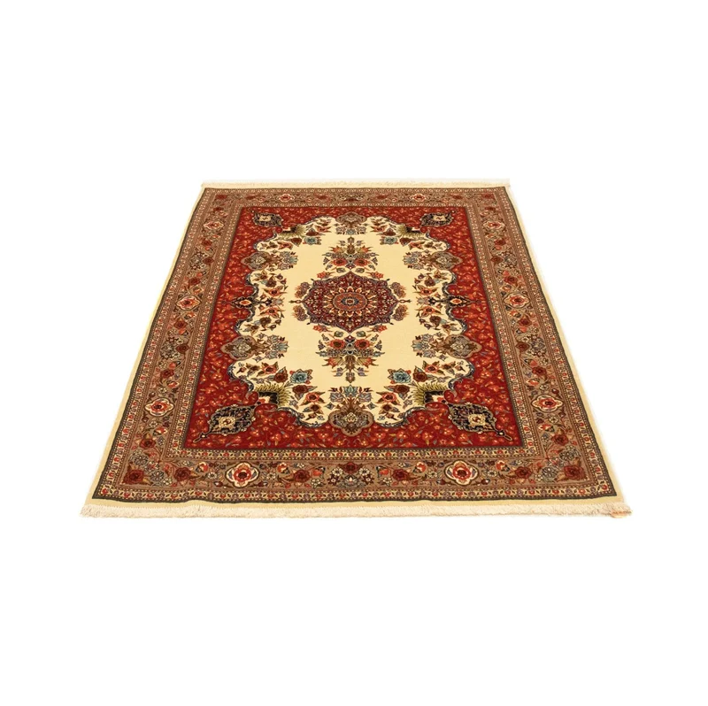 Ghom Teppich 105x151cm - Perserteppich - beige