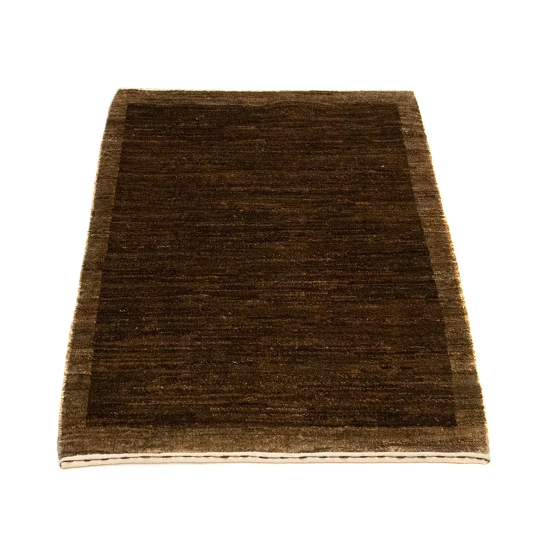 Gabbeh Teppich Indus 60x93cm - Wollteppich - dunkelbraun