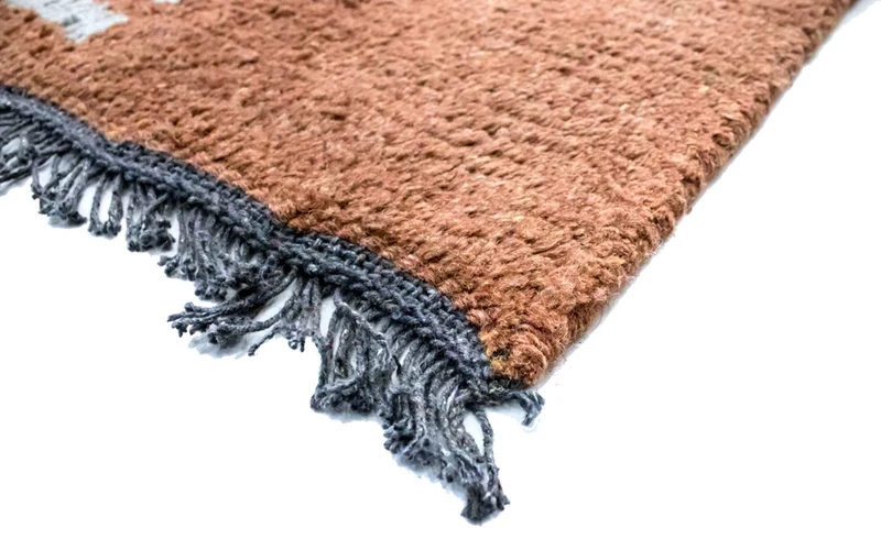 Nepal Teppich 70 x 140 cm - braun