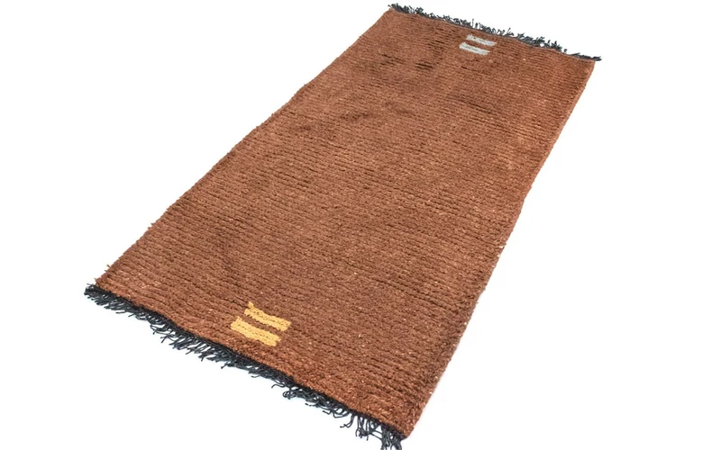Nepal Teppich 70 x 140 cm - braun