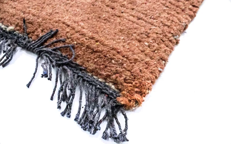 Nepal Teppich 70 x 140 cm - braun