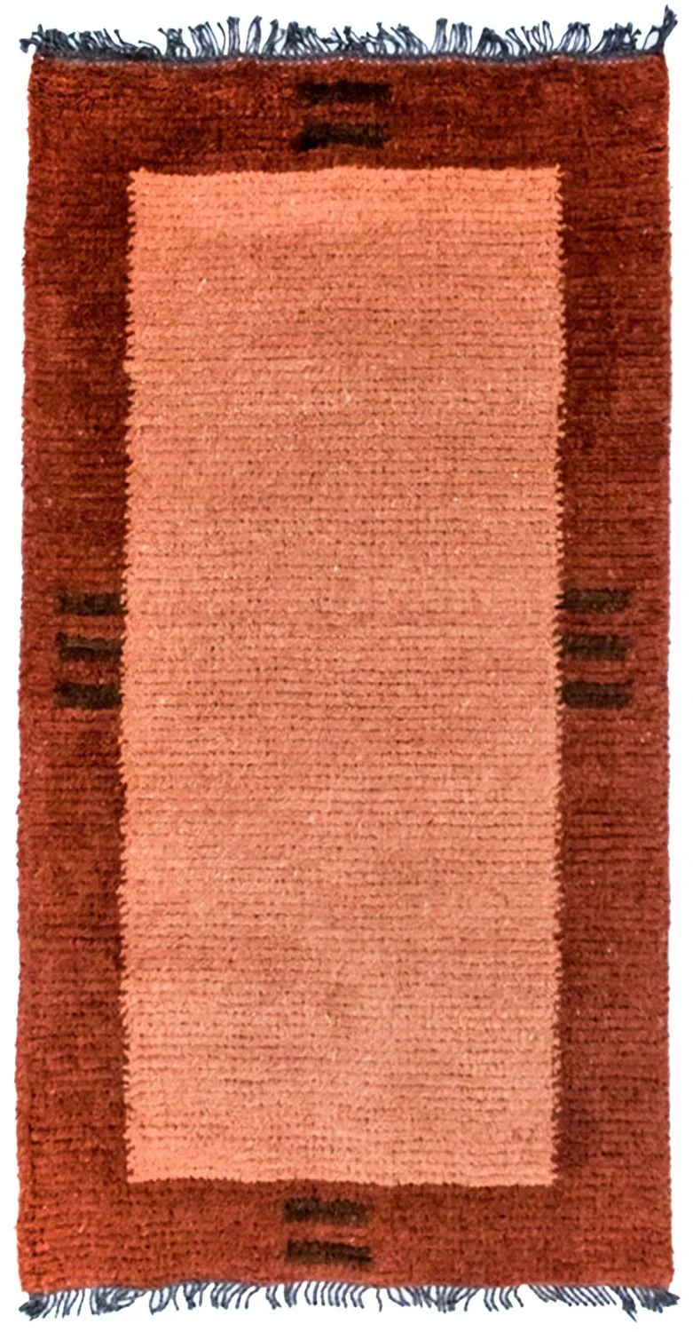Nepal Teppich 70 x 140 cm - mehrfarbig