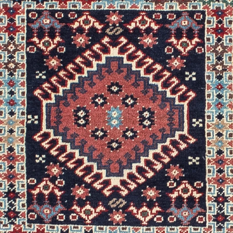 Yalameh Teppich 99x142cm - Perserteppich - blau