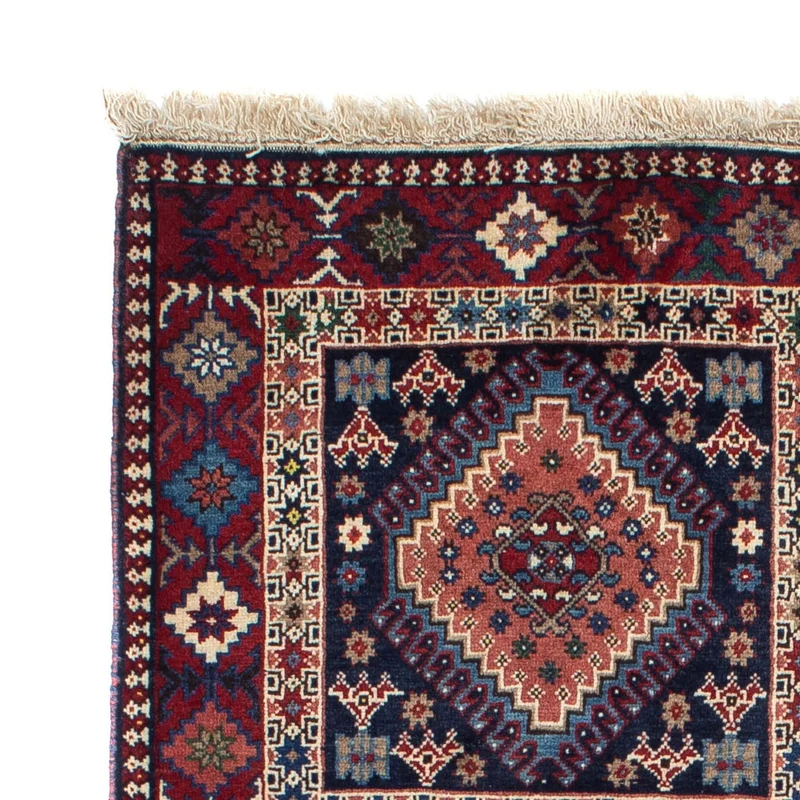 Yalameh Teppich 100x144cm - Perserteppich - blau