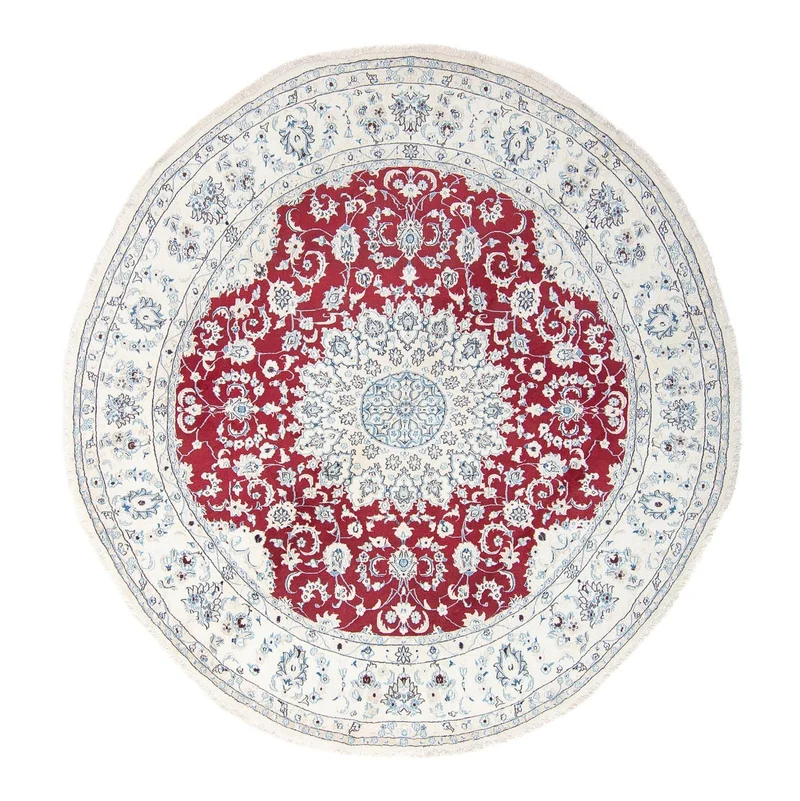 Nain Teppich 300x300cm - Perserteppich - dunkelrot