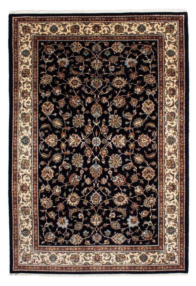 Kaschmar Teppich 200x295cm - Perserteppich - dunkelblau