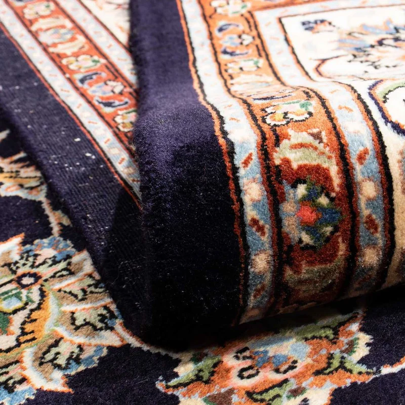 Kaschmar Teppich 200x295cm - Perserteppich - dunkelblau