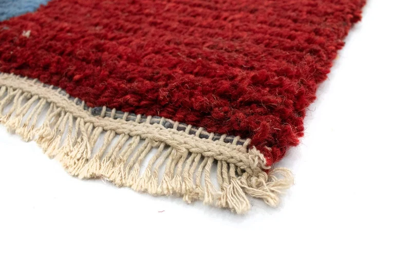 Nepal Teppich 70 x 140 cm - rot
