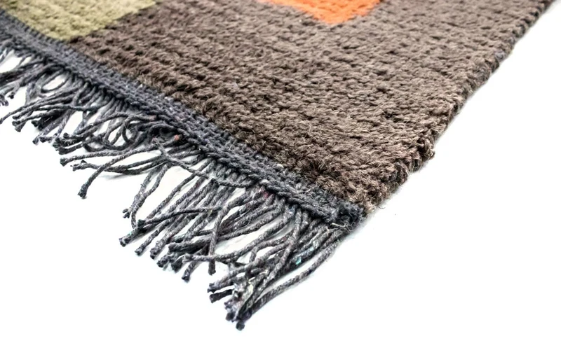 Nepal Teppich 70 x 140 cm - mehrfarbig