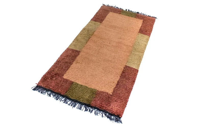 Nepal Teppich 70 x 140 cm - orange