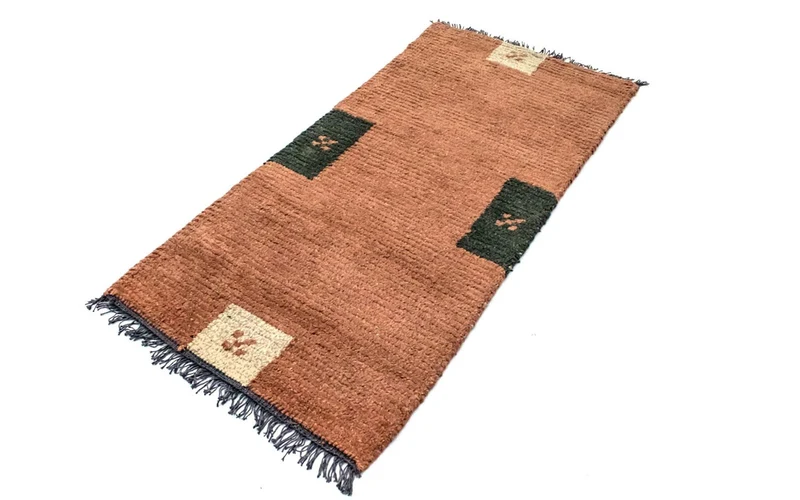 Nepal Teppich 70 x 140 cm - mehrfarbig