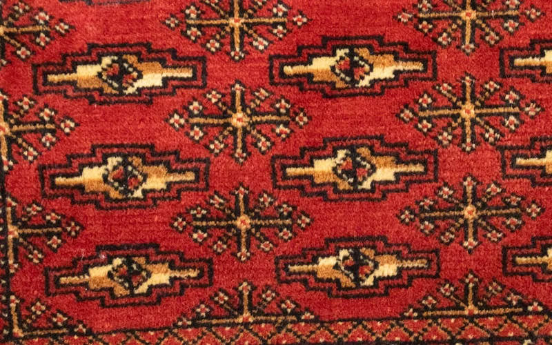 Turkaman Teppich 50x100cm - Orientteppich - rot