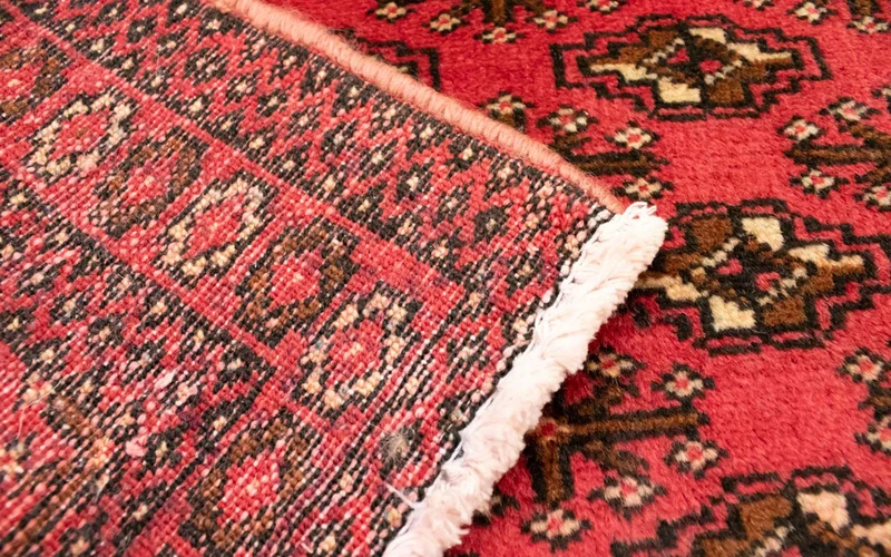 Turkaman Teppich 50x100cm - Orientteppich - rot